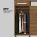 Cômoda London 2 Portas 7 Gavetas 1,70 m - Comoda para Quarto - Demobile