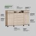 Cômoda London 2 Portas 7 Gavetas 1,70 m - Comoda para Quarto - Demobile