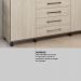 Cômoda London 2 Portas 7 Gavetas 1,70 m - Comoda para Quarto - Demobile