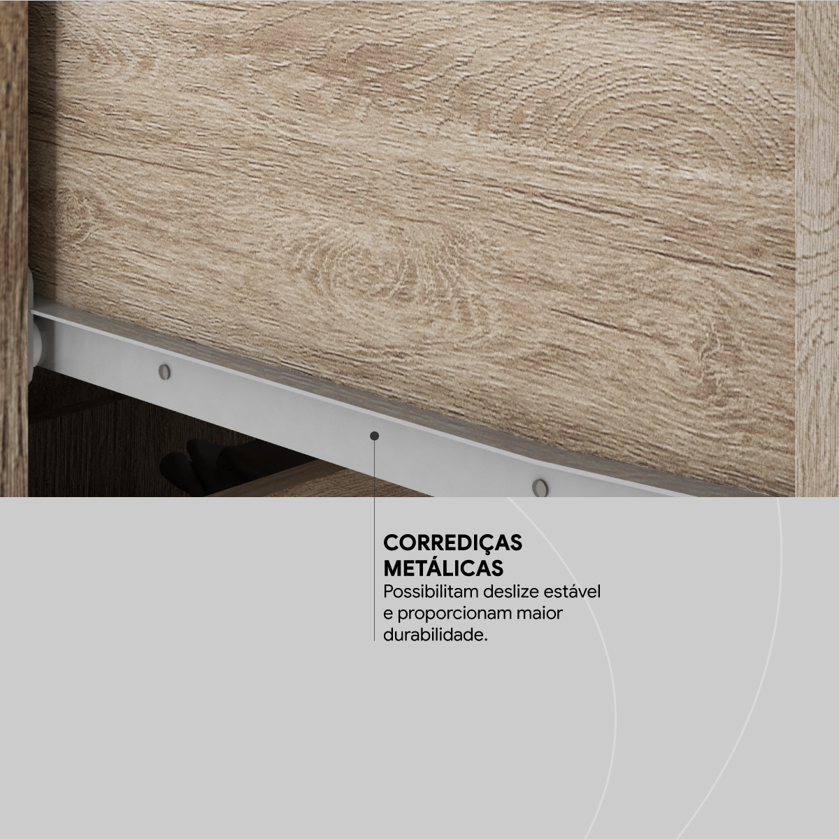 Cômoda London 2 Portas 7 Gavetas 1,70 m - Comoda para Quarto - Demobile