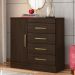Cômoda Montevidéu 1 Porta 4 Gavetas 91 cm - Comoda para Quarto - Demobile