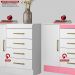 Cômoda Montevidéu 1 Porta 4 Gavetas 91 cm - Comoda para Quarto - Demobile