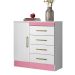 Cômoda Montevidéu 1 Porta 4 Gavetas 91 cm - Comoda para Quarto - Demobile