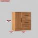 Cômoda Montevidéu 1 Porta 4 Gavetas 91 cm - Comoda para Quarto - Demobile