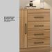 Cômoda Montevidéu 1 Porta 4 Gavetas 91 cm - Comoda para Quarto - Demobile