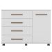 Cômoda Sapateira 1 Porta 4 Gavetas Cora Branco
