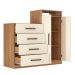 Cômoda Sapateira 2 Portas 4 Gavetas com Nicho Ana Amêndola/Off White