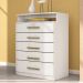 Cômoda Triunfo 5 Gavetas Branco - Demóbile  