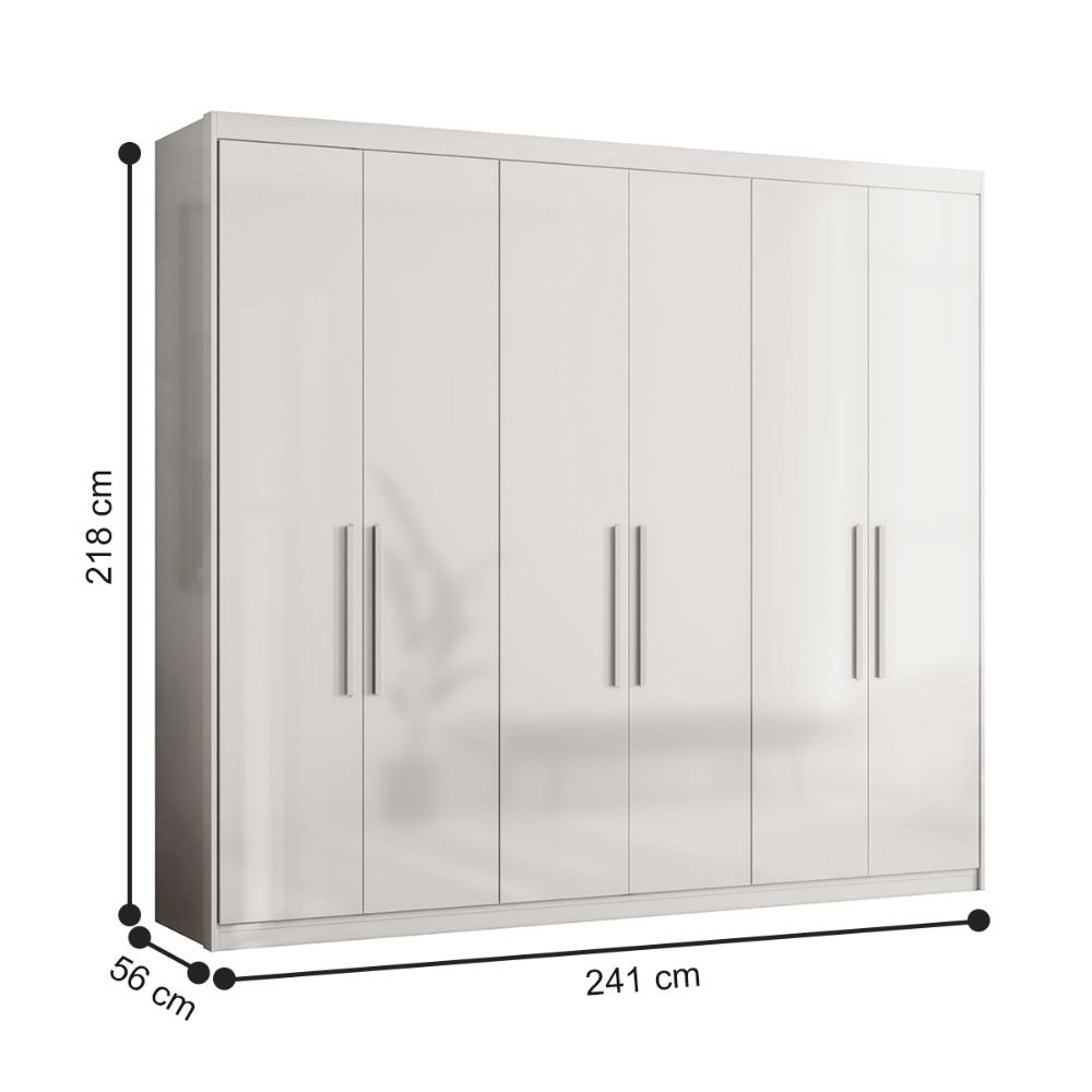 Cômoda e Guarda Roupa Flórida Branco