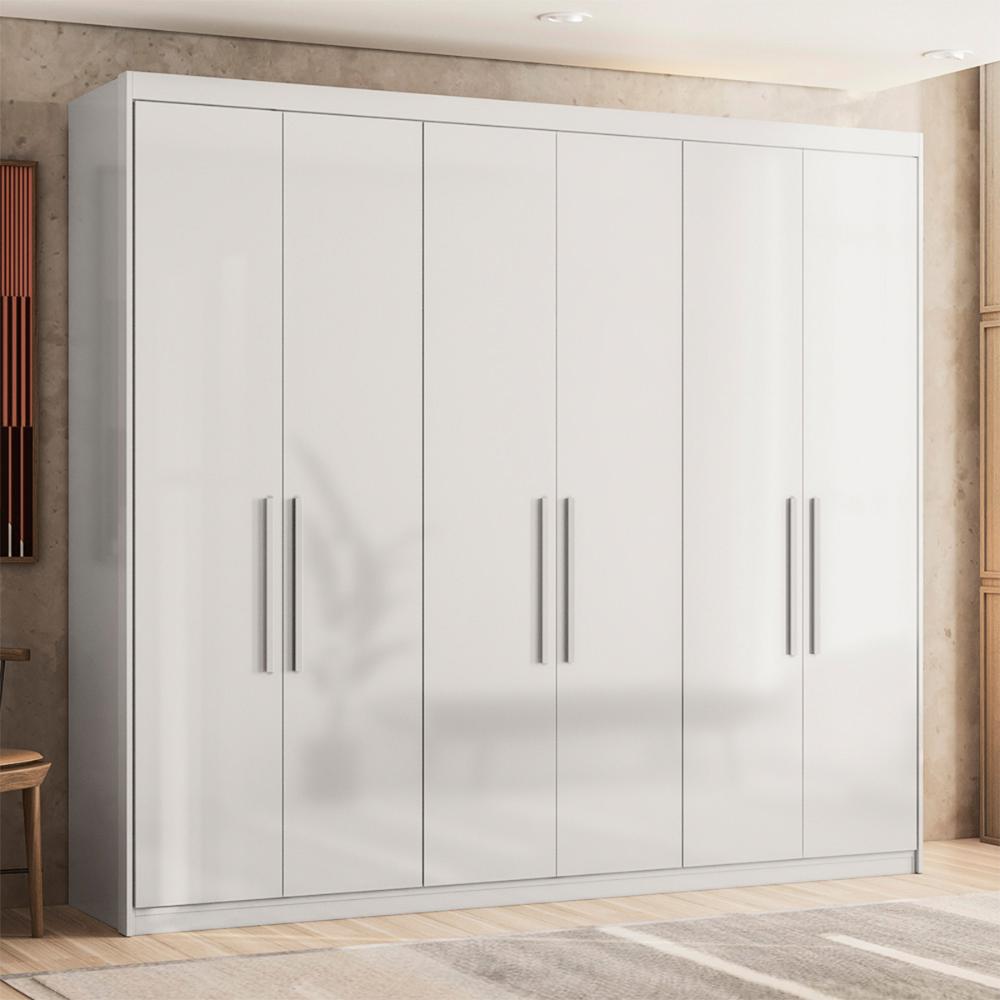 Cômoda e Guarda Roupa Manchester Branco