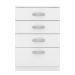 Cômoda para Quarto 4 Gavetas Estrela Branco