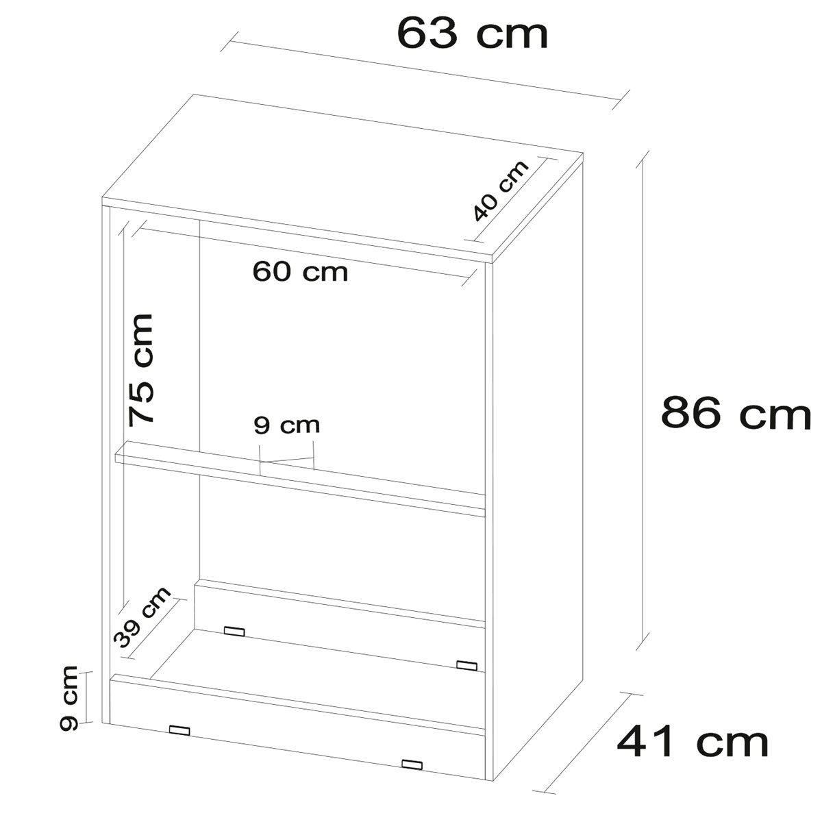 Cômoda para Quarto 4 Gavetas Estrela Branco