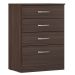Cômoda para Quarto 4 Gavetas Estrela Café Touch