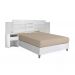 Cabeceira Casal 02 Gavetas Triunfo Branco Demobile