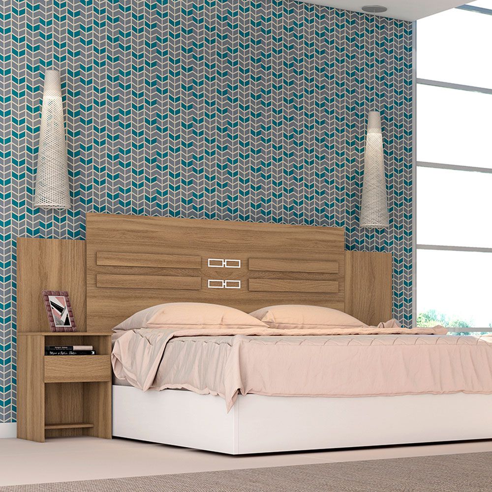 Cabeceira Casal 216cm Triunfo 9590 Amêndola Touch Demóbile