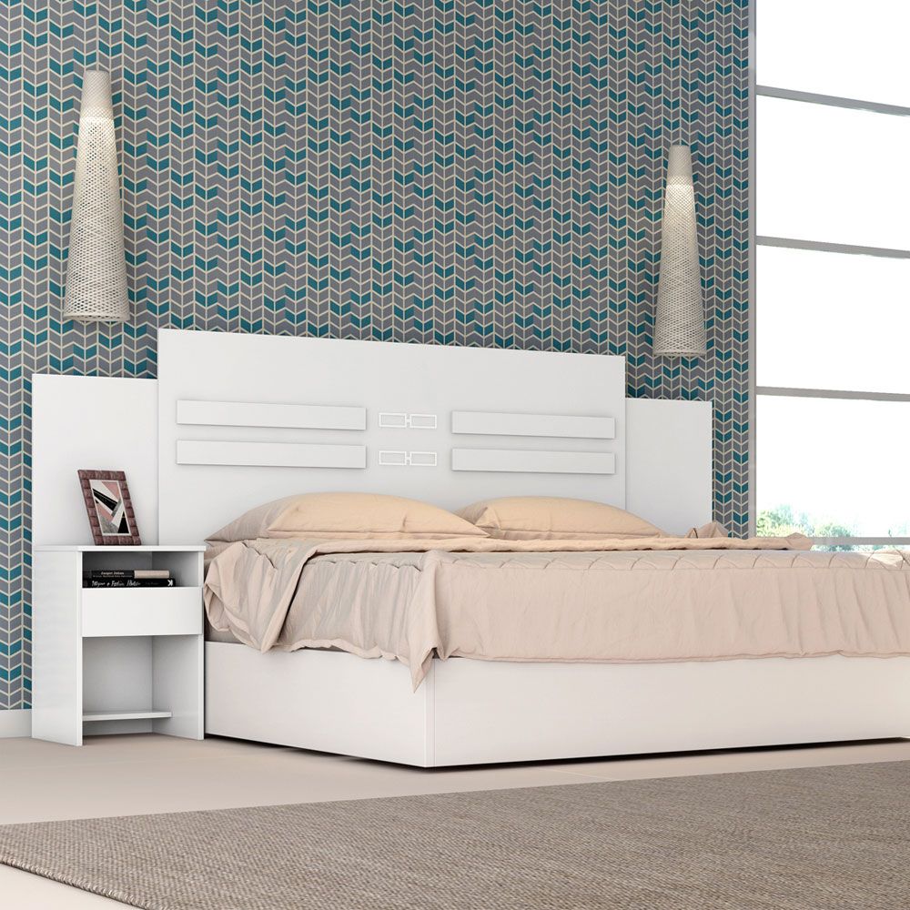 Cabeceira Casal 216cm Triunfo 9590 Branco Demóbile