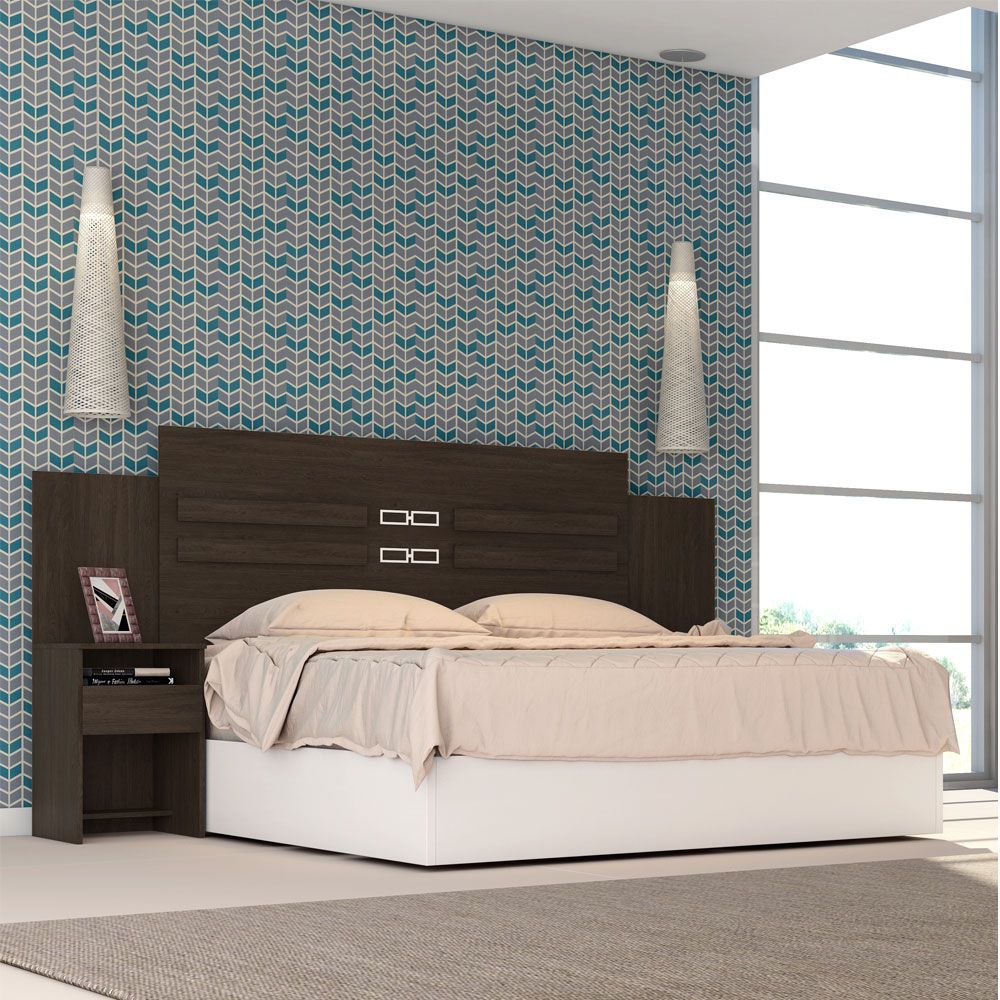 Cabeceira Casal 216cm Triunfo 9590 Ébano Touch Demóbile