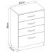 Comoda 04 Gavetas Astral Amendola Touch Demobile
