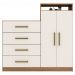 Comoda 2 Portas 4 Gavetas Nora Amendola Off-White