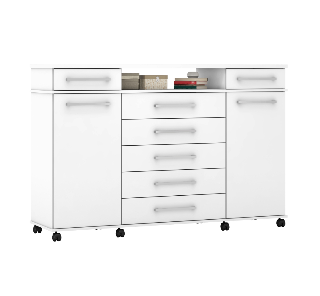 Comoda 7 Gavetas Texas Branco