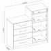 Comoda Sapateira 2 Portas 4 Gavetas 4270 Amendola Off White Demobile