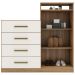 Comoda Sapateira 2 Portas 4 Gavetas 4270 Amendola Off White Demobile
