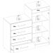 Comoda Sapateira 2 Portas 4 Gavetas 4270 Amendola Off White Demobile