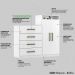 Comoda Sapateira 2 Portas 4 Gavetas 4270 Branco Demobile
