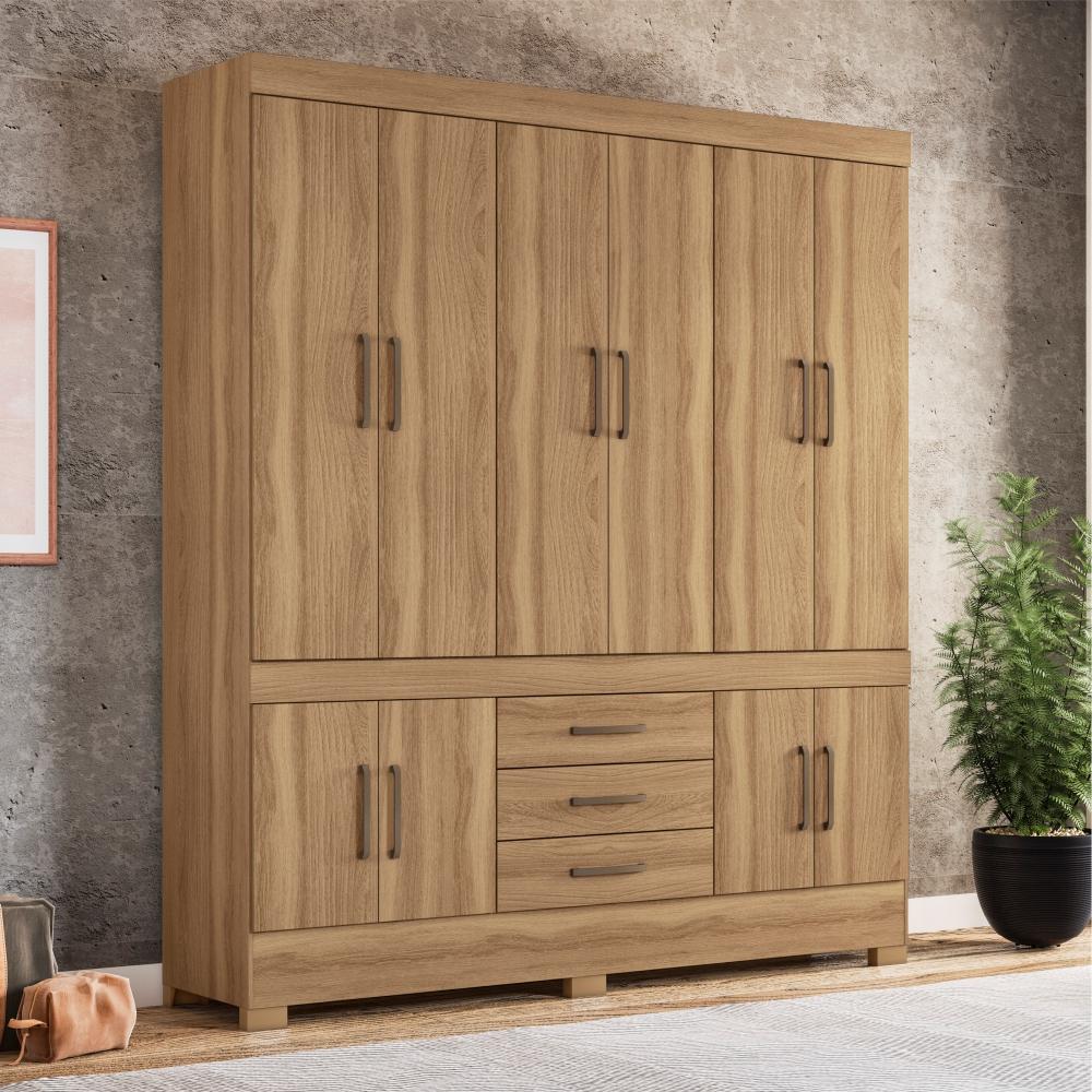 Conjunto Cabeceira e Guarda Roupa Casal Emilia Amendola