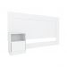 Conjunto Cabeceira e Guarda Roupa Casal Terni Branco