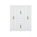Conjunto Cabeceira e Guarda Roupa Casal Terni Branco