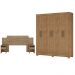 Conjunto Cabeceira e Guarda Roupa Casal Virgina Amendola
