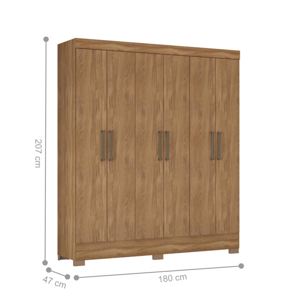 Conjunto Cabeceira e Guarda Roupa Casal Virgina Amendola