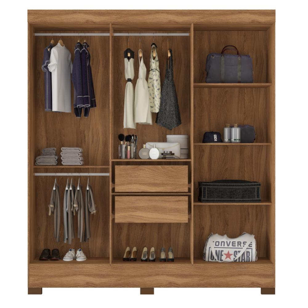 Conjunto Cabeceira e Guarda Roupa Casal Virgina Amendola
