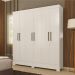 Conjunto Cabeceira e Guarda Roupa Casal Virgina Branco