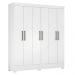 Conjunto Cabeceira e Guarda Roupa Casal Virgina Branco