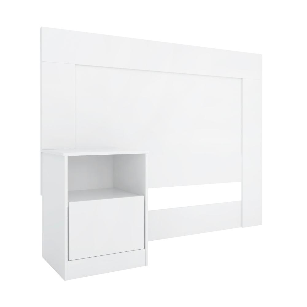 Conjunto Cabeceira e Guarda Roupa Ravenna Branco