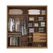 Conjunto Quarto Guarda Roupa com Espelho e Comoda Napolis Amendola Grafito