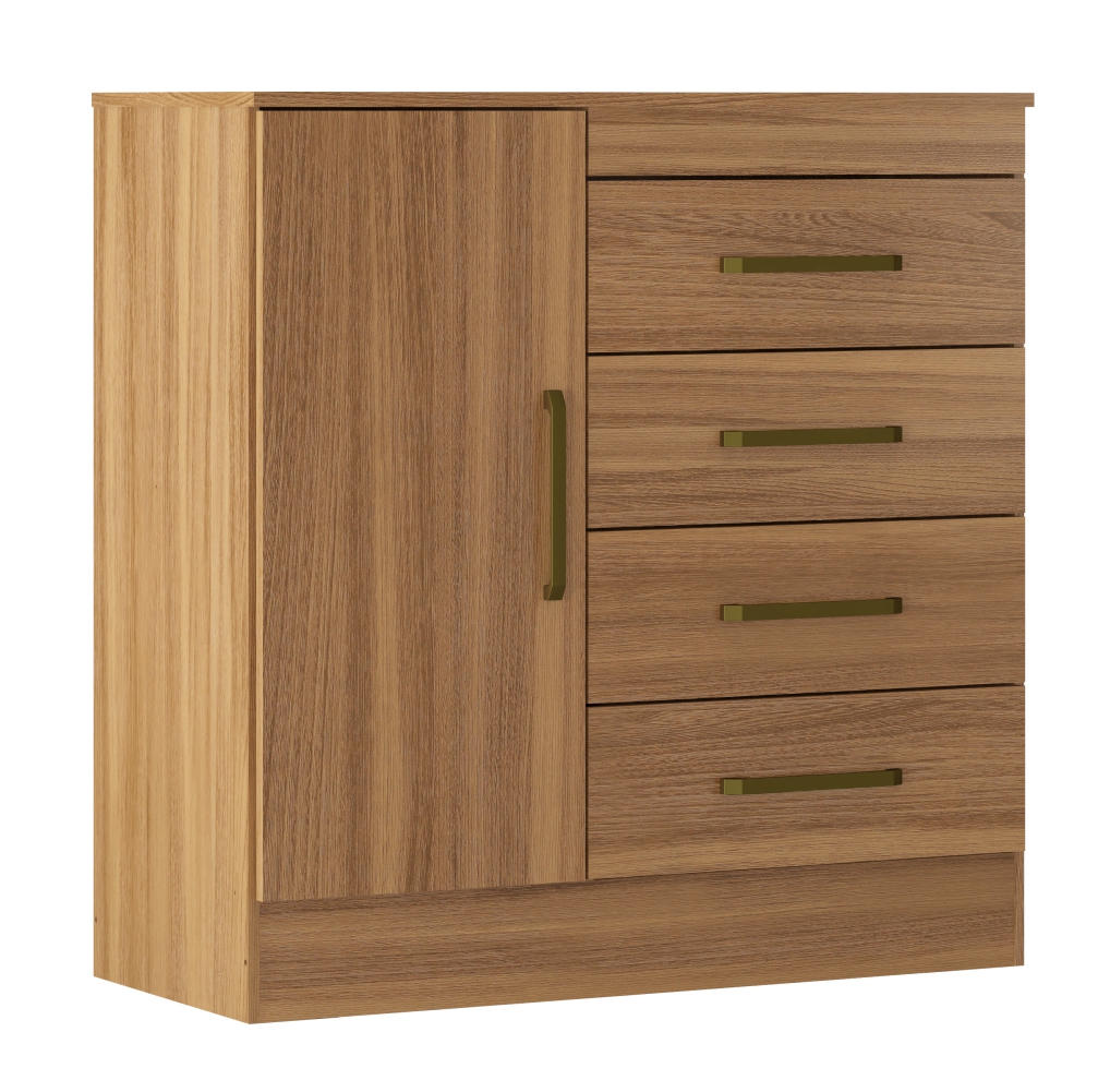 Conjunto Quarto Guarda Roupa e Comoda Arezzo Amendola