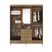 Conjunto Quarto Guarda Roupa e Comoda Arezzo Amendola