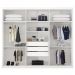 Conjunto Quarto Guarda Roupa e Comoda Caroline Branco
