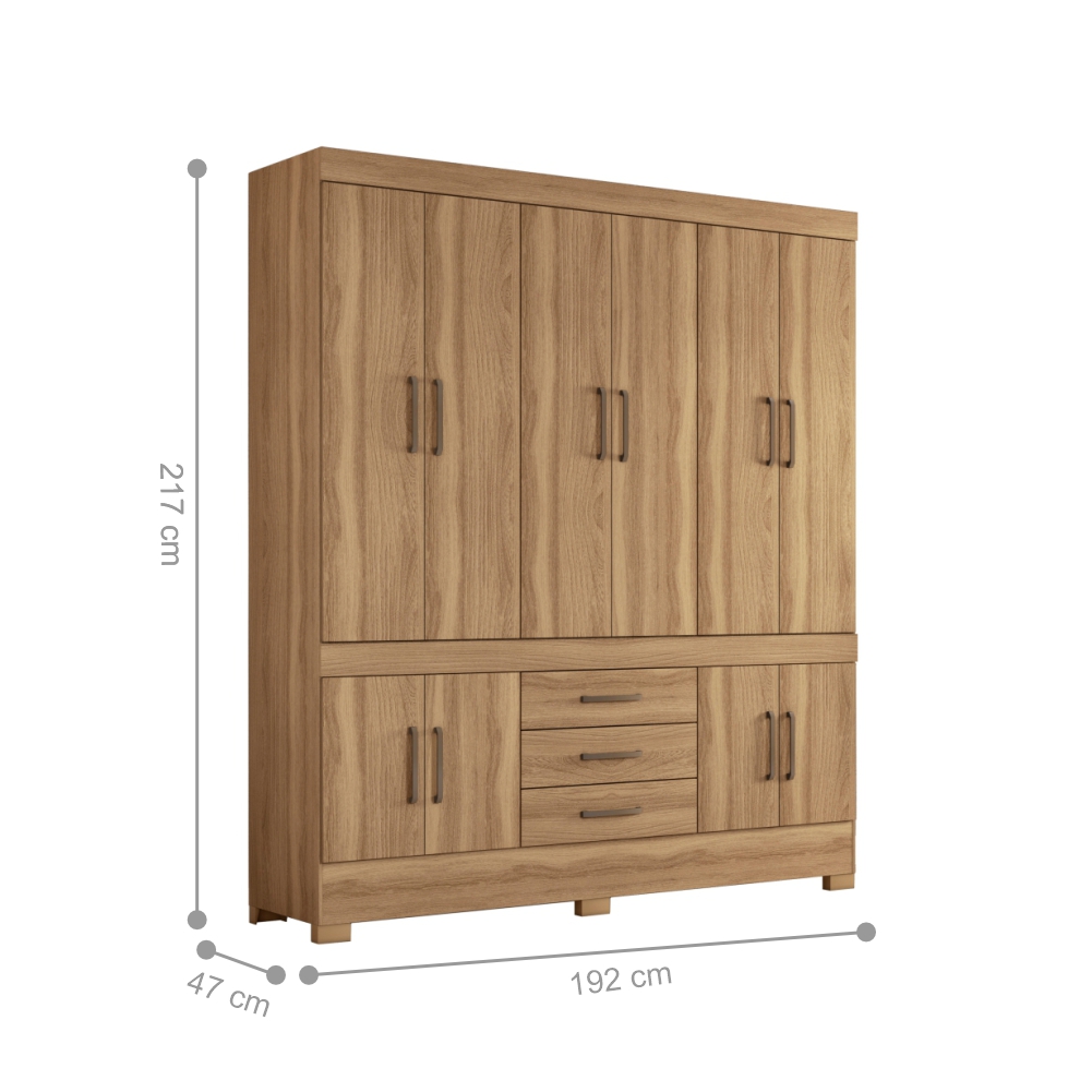 Conjunto Quarto Guarda Roupa e Comoda Emilia Amendola
