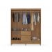 Conjunto Quarto Guarda Roupa e Comoda Forggia Amendola
