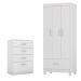 Conjunto Quarto Guarda Roupa e Comoda Jones Branco