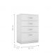 Conjunto Quarto Guarda Roupa e Comoda Jones Branco