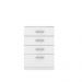 Conjunto Quarto Guarda Roupa e Comoda Jones Branco
