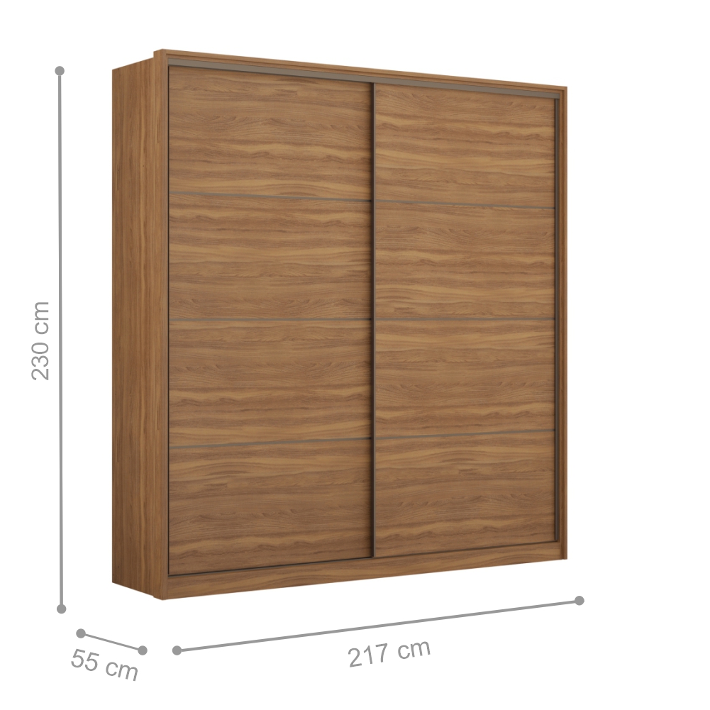 Conjunto Quarto Guarda Roupa e Comoda Napolis Amendola
