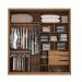 Conjunto Quarto Guarda Roupa e Comoda Napolis Amendola Grafito