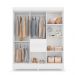 Conjunto Quarto Guarda Roupa e Comoda Terni Branco