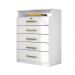Conjunto Quarto Guarda Roupa e Comoda Trieste Branco